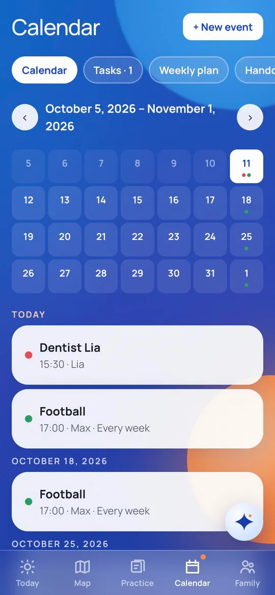 The same week on both phones